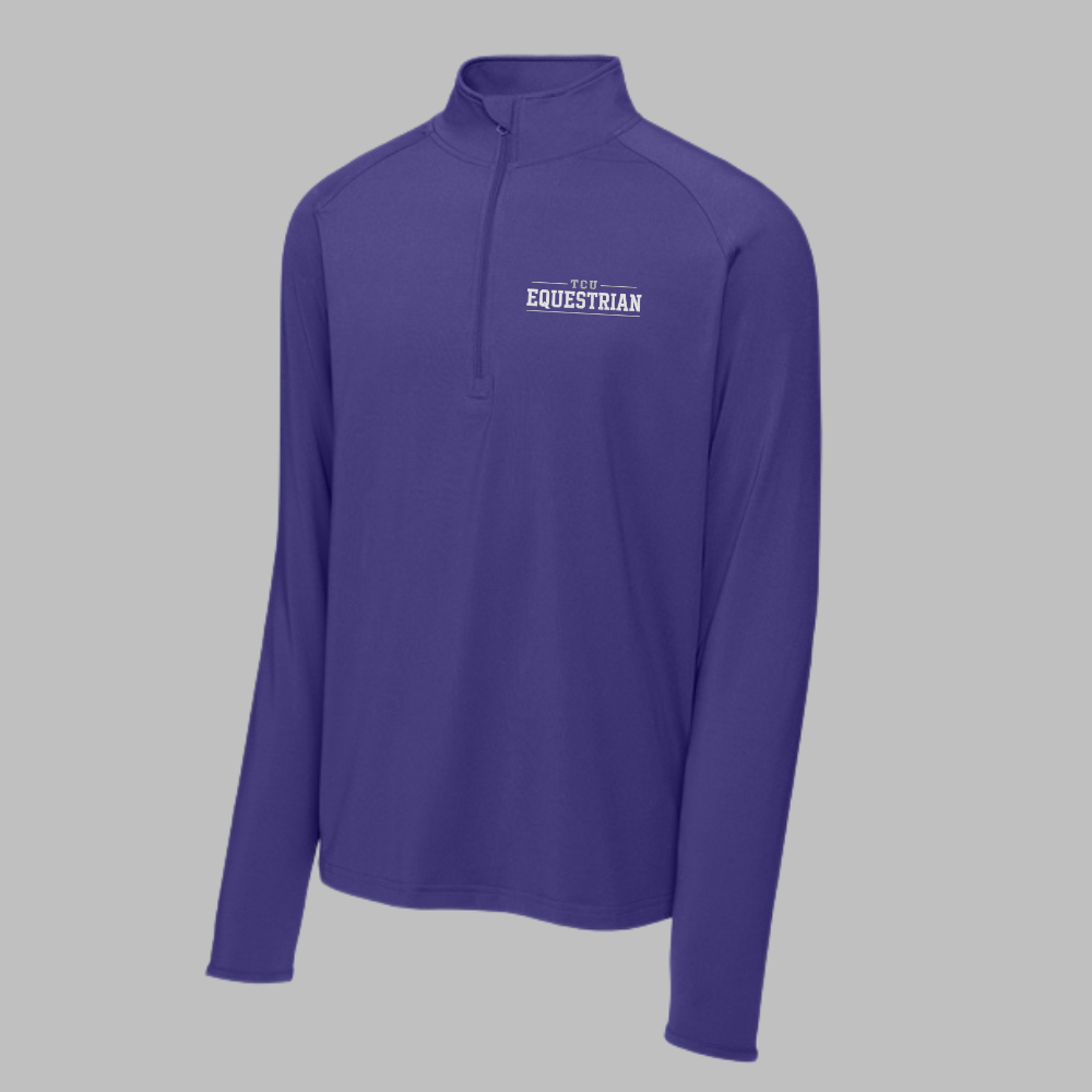 TCU Fans Men's Sport-Wick® Stretch 1/4-Zip Pullover