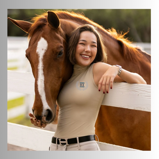 Hickox TKEQ 'CHLOE' High Collar Sleeveless Technical Top
