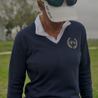 KDE Women's V-neck Sweater