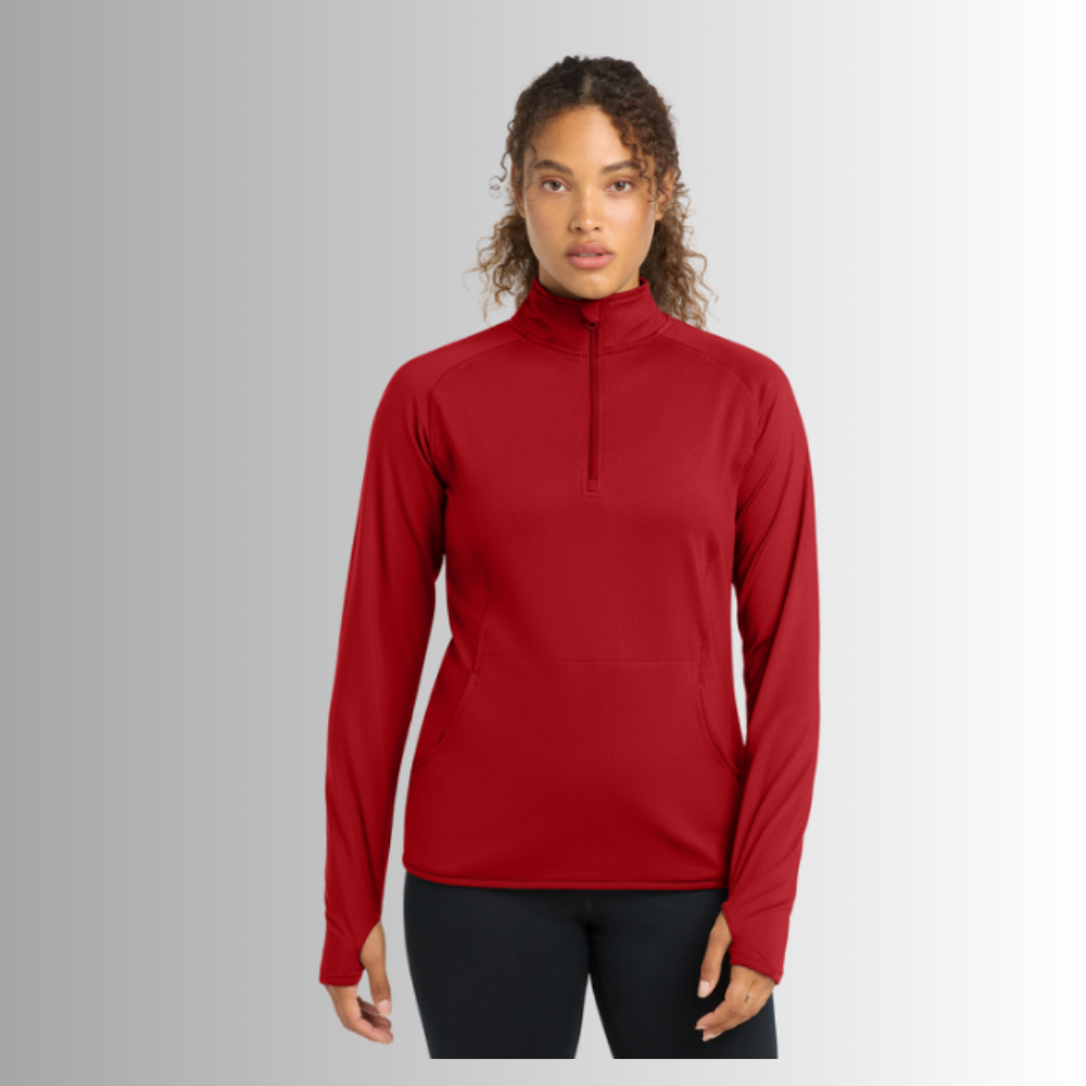 HPM Sport-Tek® Women's Sport-Wick® Stretch 1/4-Zip Pullover