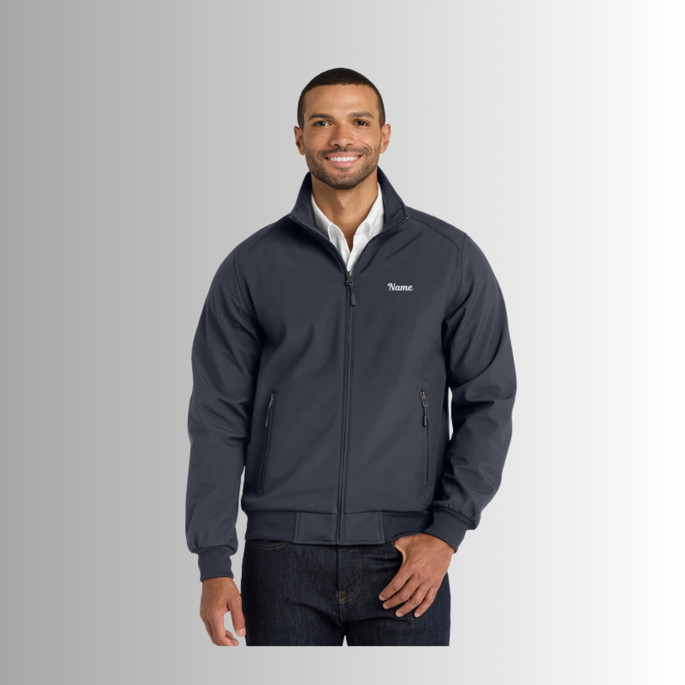 Foundations Men's Port Authority Softshell Bomber Jacket