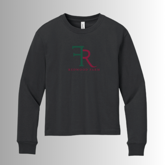 Redwood BELLA+CANVAS® Youth Garment-Dyed Long Sleeve Tee