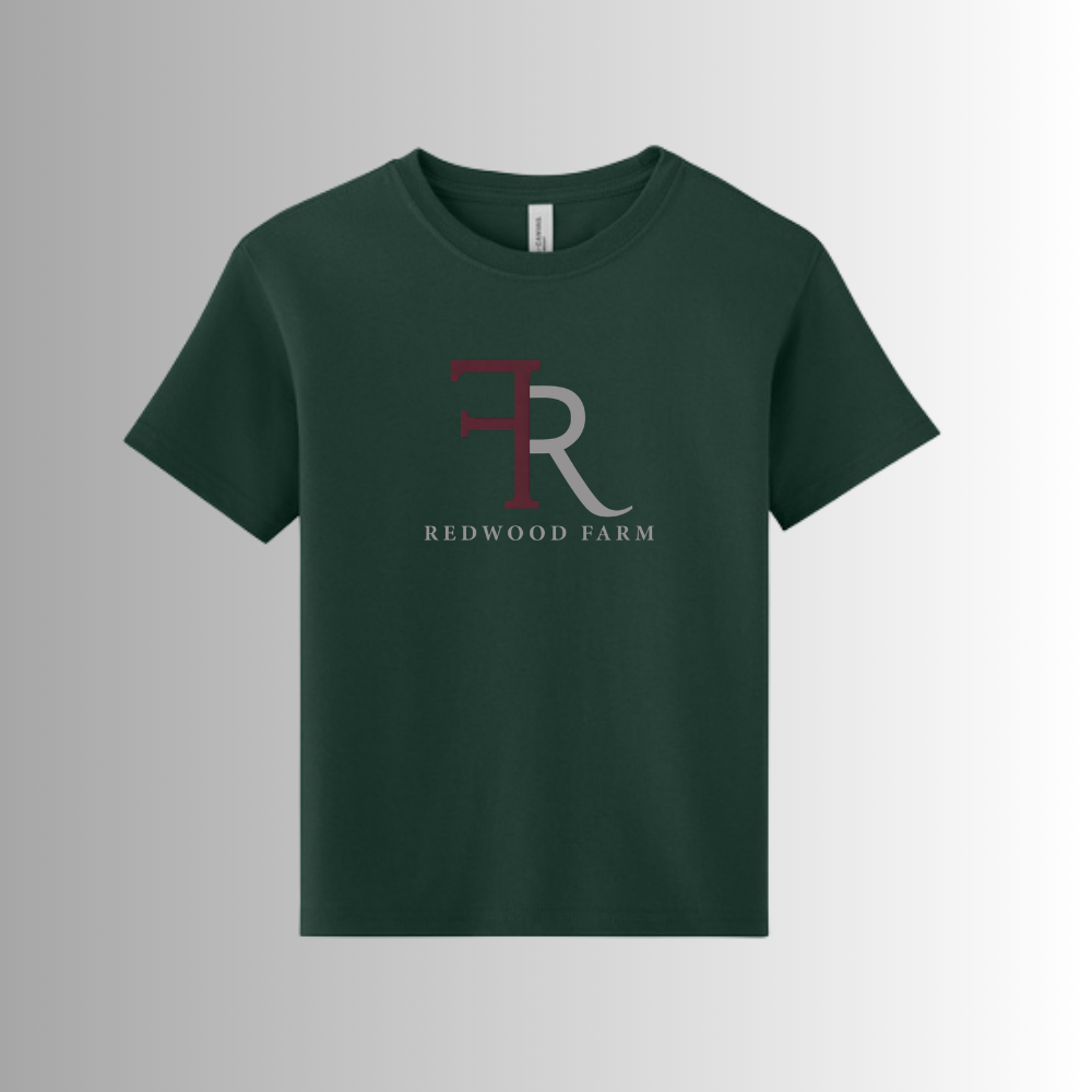 Redwood BELLA+CANVAS® Youth Garment-Dyed Short Sleeve Tee