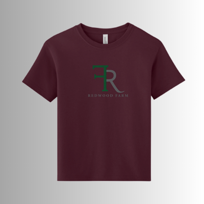 Redwood BELLA+CANVAS® Youth Garment-Dyed Short Sleeve Tee