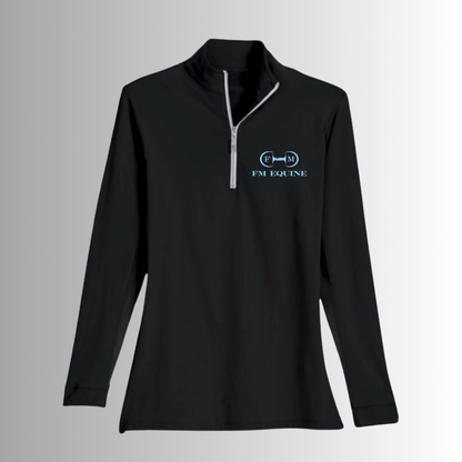 FM Equine Tailored Sportsman IceFil 1/4 Zip Long Sleeve Sunshirt