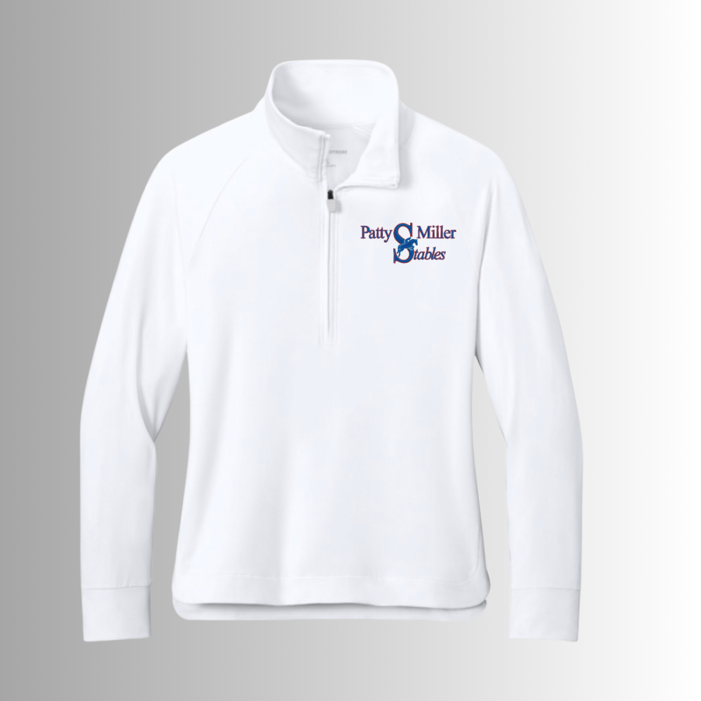 Patty Miller Brooks Brothers® Women's Cotton Stretch 1/4-Zip Sweater