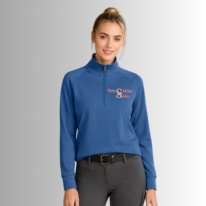 Patty Miller Brooks Brothers® Women's Cotton Stretch 1/4-Zip Sweater