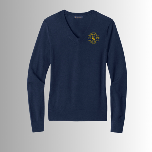 Rio Vista Brooks Brothers ® Women’s Washable Merino V-Neck Sweater