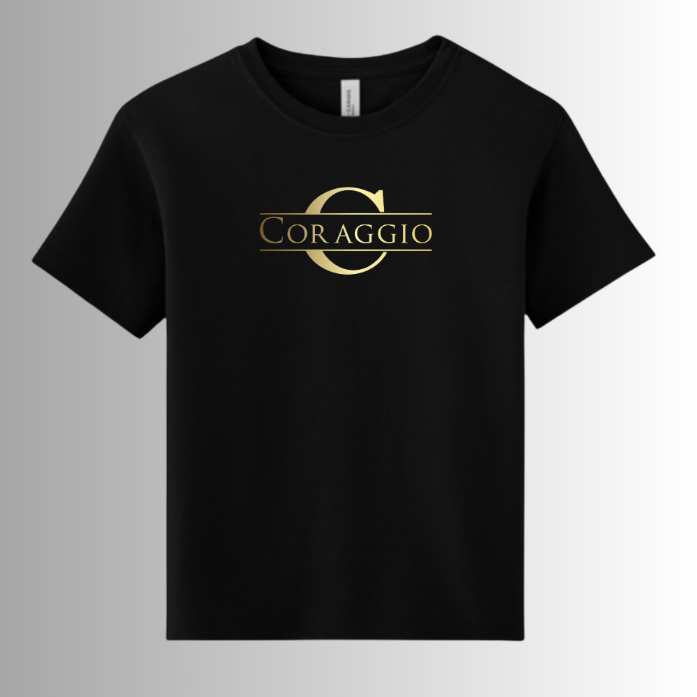 Coraggio BELLA+CANVAS® Youth Garment-Dyed Short Sleeve Tee