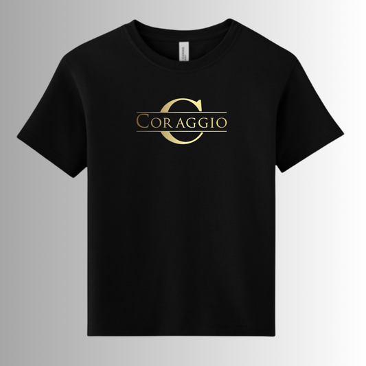 Coraggio BELLA+CANVAS® Youth Garment-Dyed Short Sleeve Tee