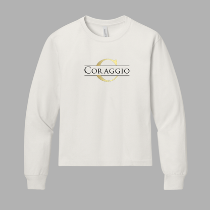 Coraggio BELLA+CANVAS® Youth Garment-Dyed Long Sleeve Tee
