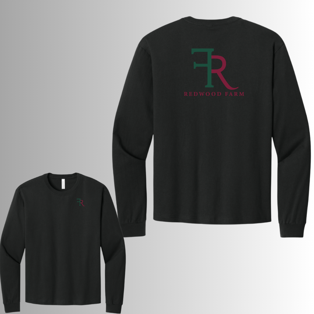 Redwood BELLA+CANVAS® Unisex Garment-Dyed Long Sleeve Tee