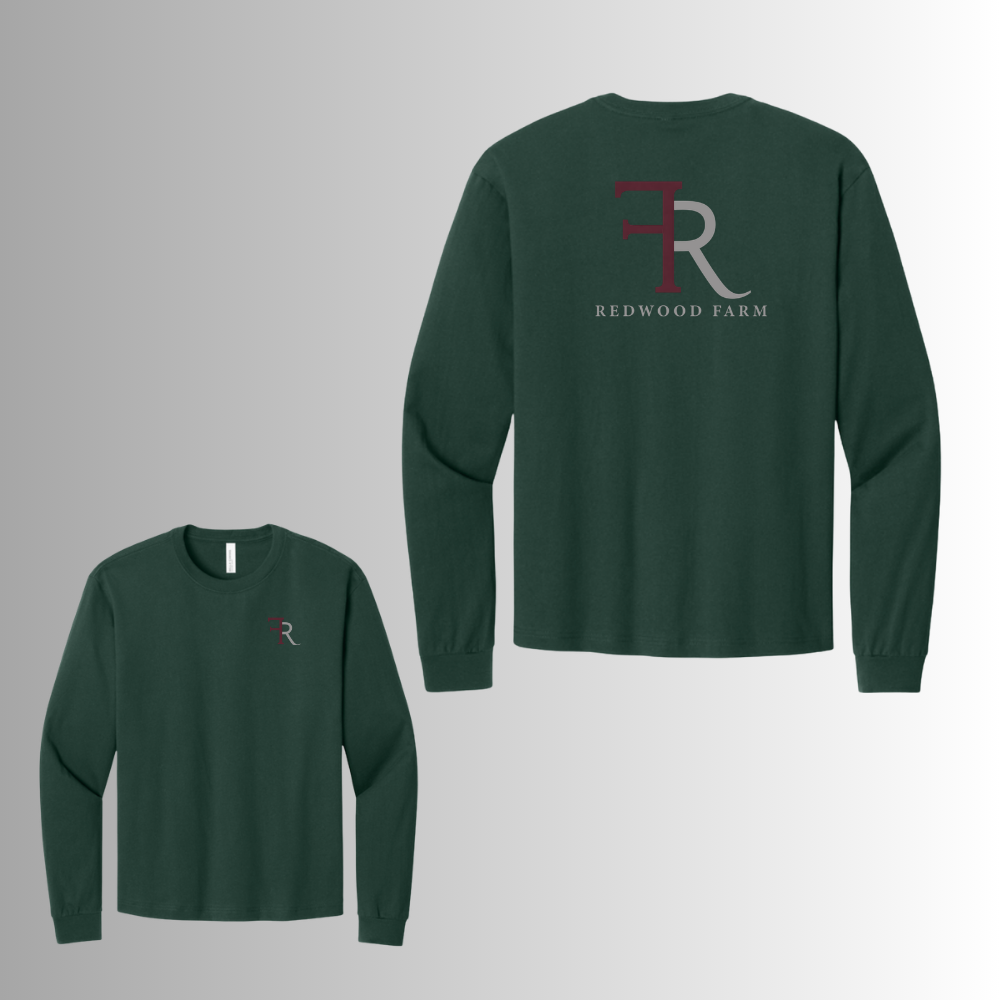 Redwood BELLA+CANVAS® Unisex Garment-Dyed Long Sleeve Tee