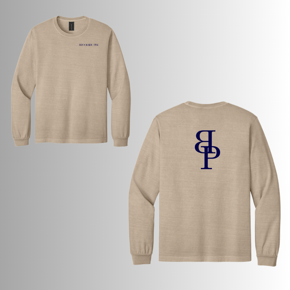 Brookside Pine BELLA+CANVAS® Unisex Heavyweight Garment-Dyed Long Sleeve Tee
