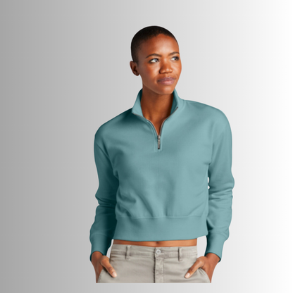 Stride by Stride Crop-Cut 1/4 Zip