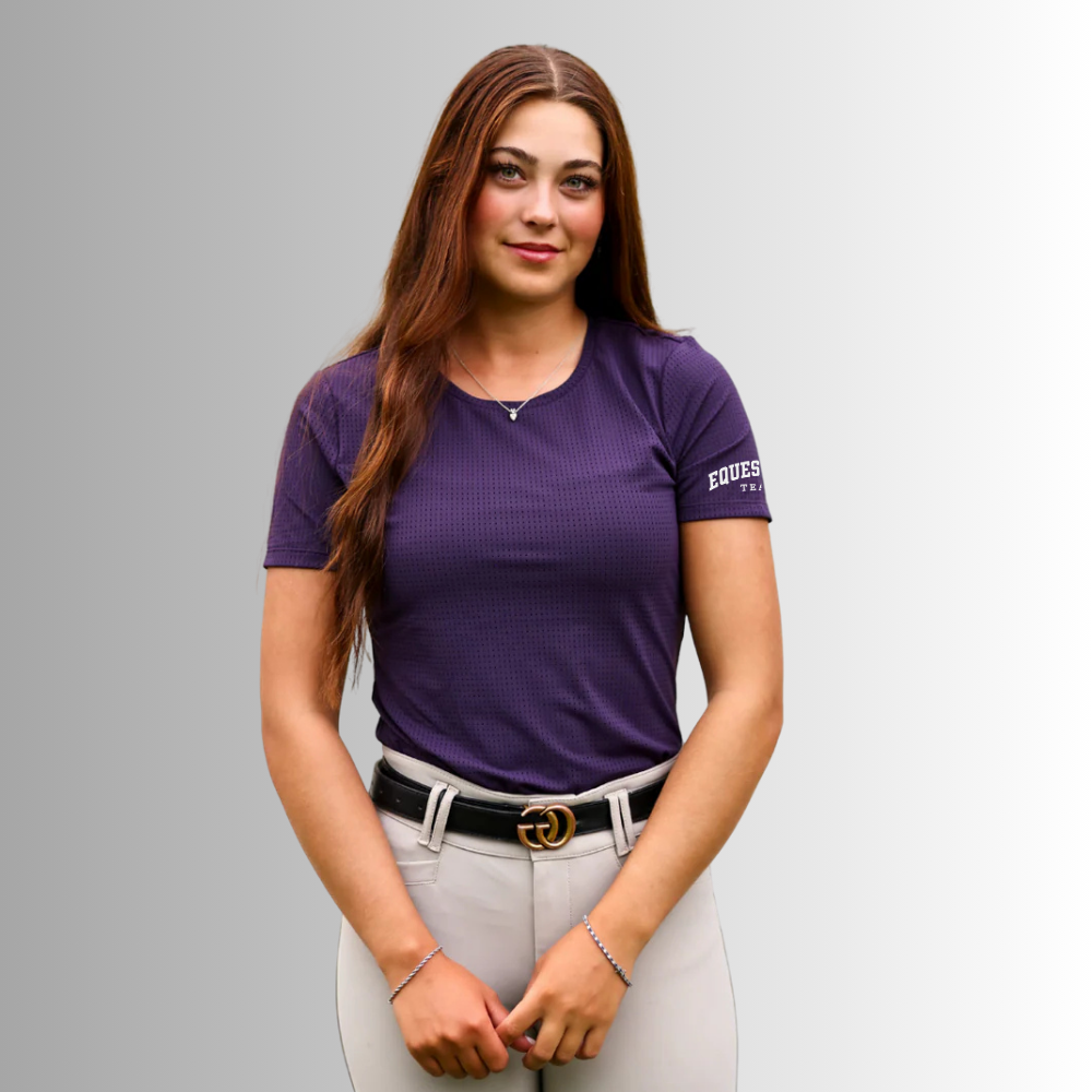 TCU Fans Equisite Hallie Perforated Shirt