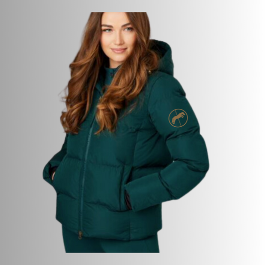 BRF Women's LeMieux Kenza Puffer Jacket in Spruce