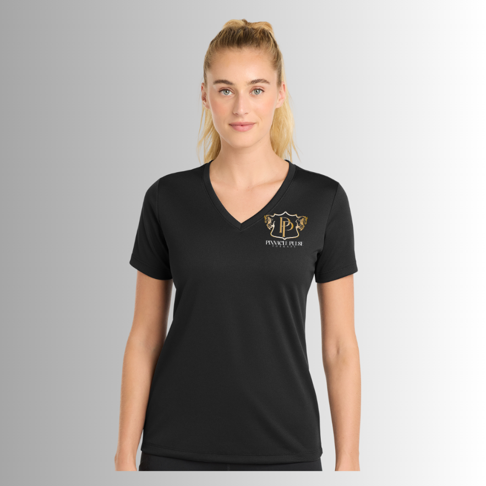 Pinnacle Sport-Tek® Women's PosiCharge® RacerMesh® V-Neck Tee