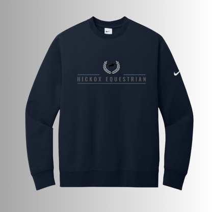 Hickox Nike Club Fleece Sleeve Swoosh Crew