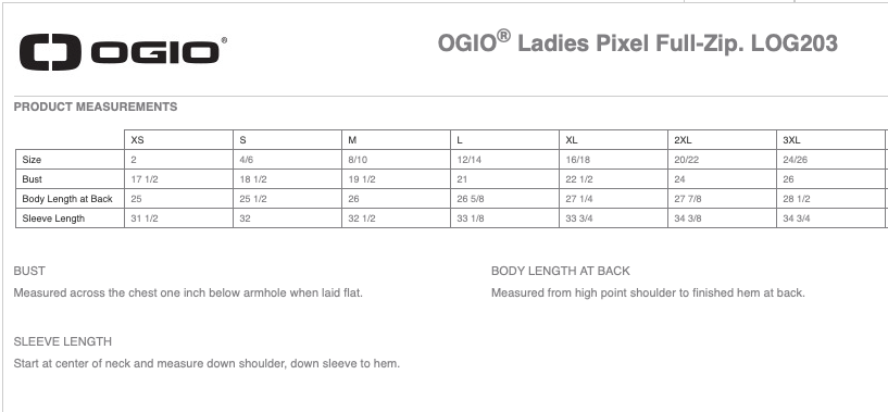 Whispering Ivy OGIO® Ladies Pixel Full-Zip  Jacket