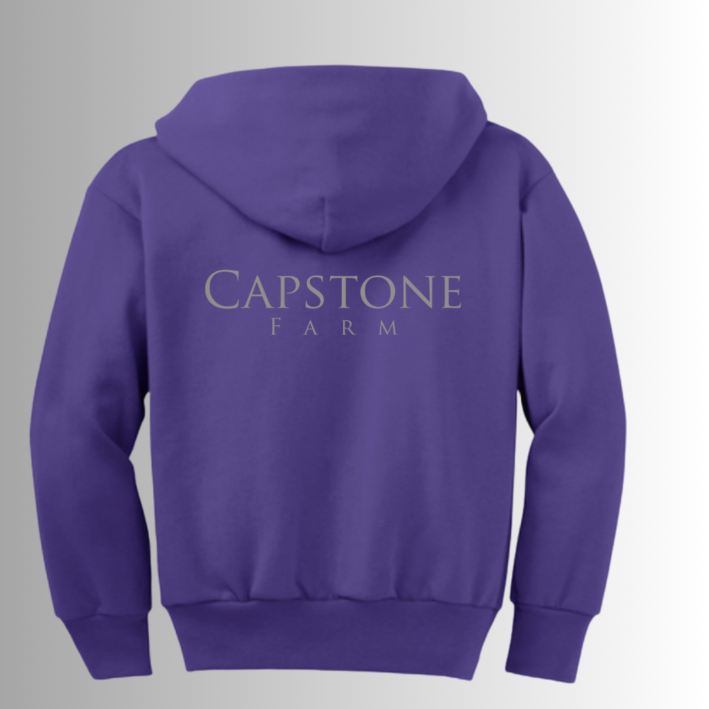 Capstone Port & Co™ Youth Core Fleece Full-Zip Hooded Sweatshirt