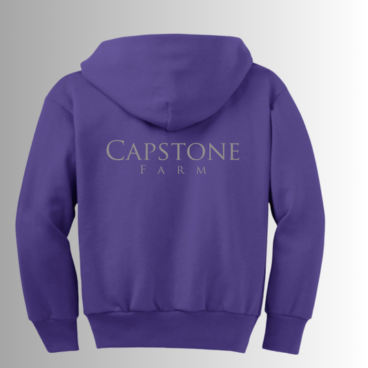 Capstone Port & Co™ Youth Core Fleece Full-Zip Hooded Sweatshirt
