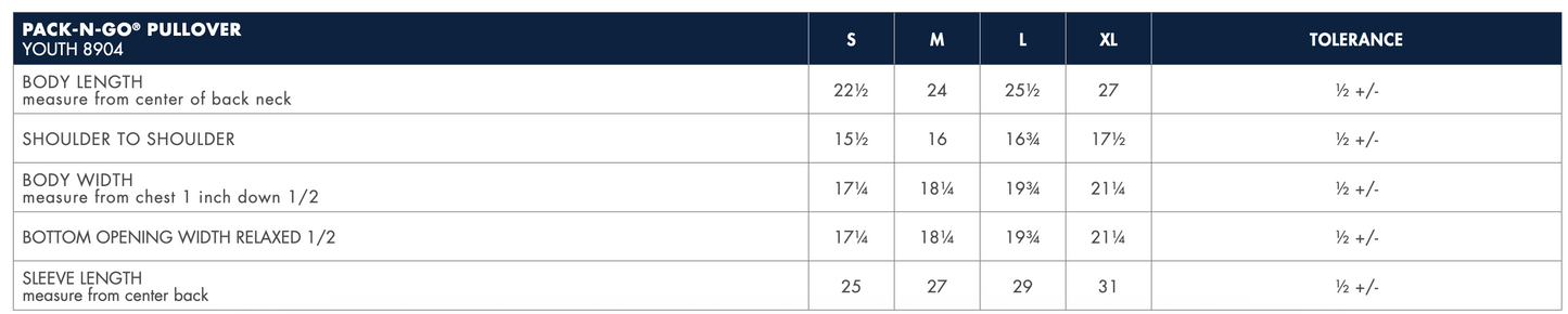 FPF Charles River Youth Pack n' Go Pullover