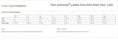 FLEC Women's Port Authority® Core Soft Shell Vest