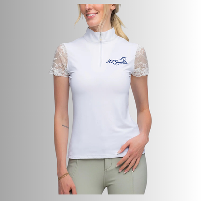 MZE Kastel Denmark Galloon Lace Short Sleeve Sun Shirt