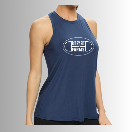 Bit By Bit Long Racerback Tank