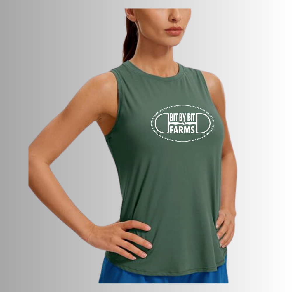 Bit By Bit Long Racerback Tank