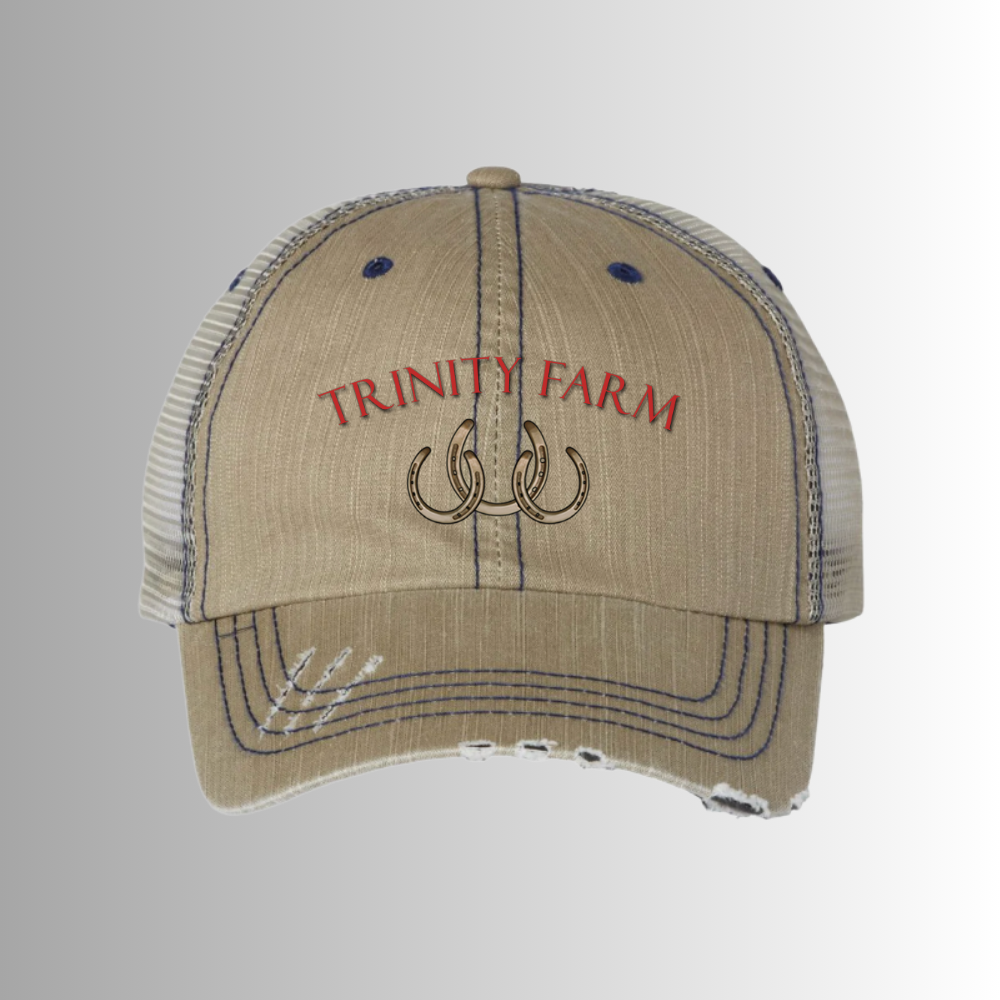 Trinity Herringbone Trucker Mesh Back Hat