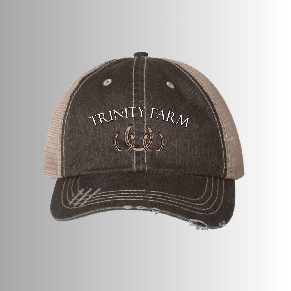 Trinity Herringbone Trucker Mesh Back Hat