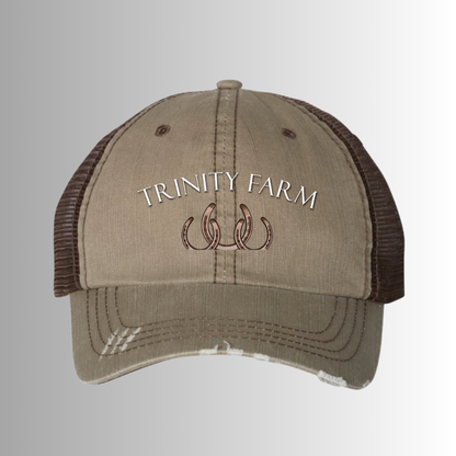 Trinity Herringbone Trucker Mesh Back Hat