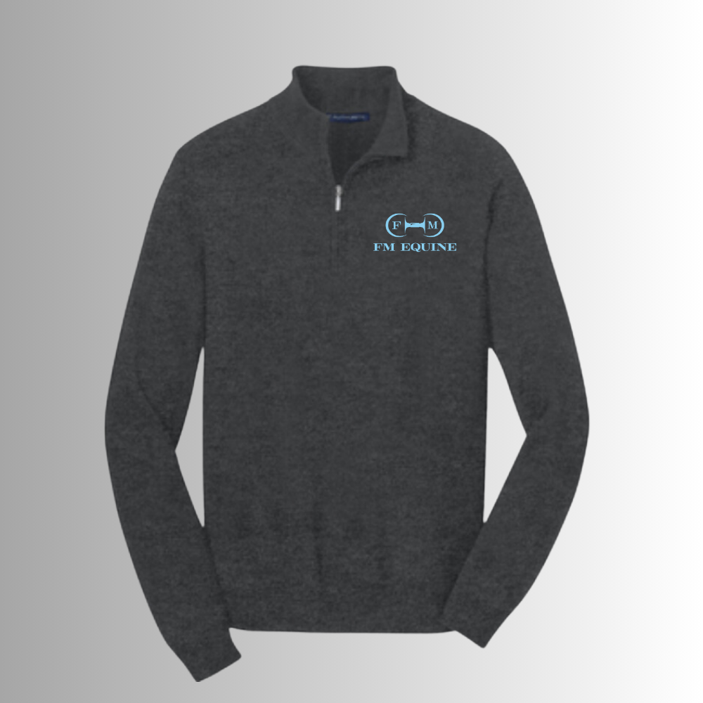 FM Equine Men's 1/2 Zip Sweater