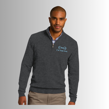 FM Equine Men's 1/2 Zip Sweater