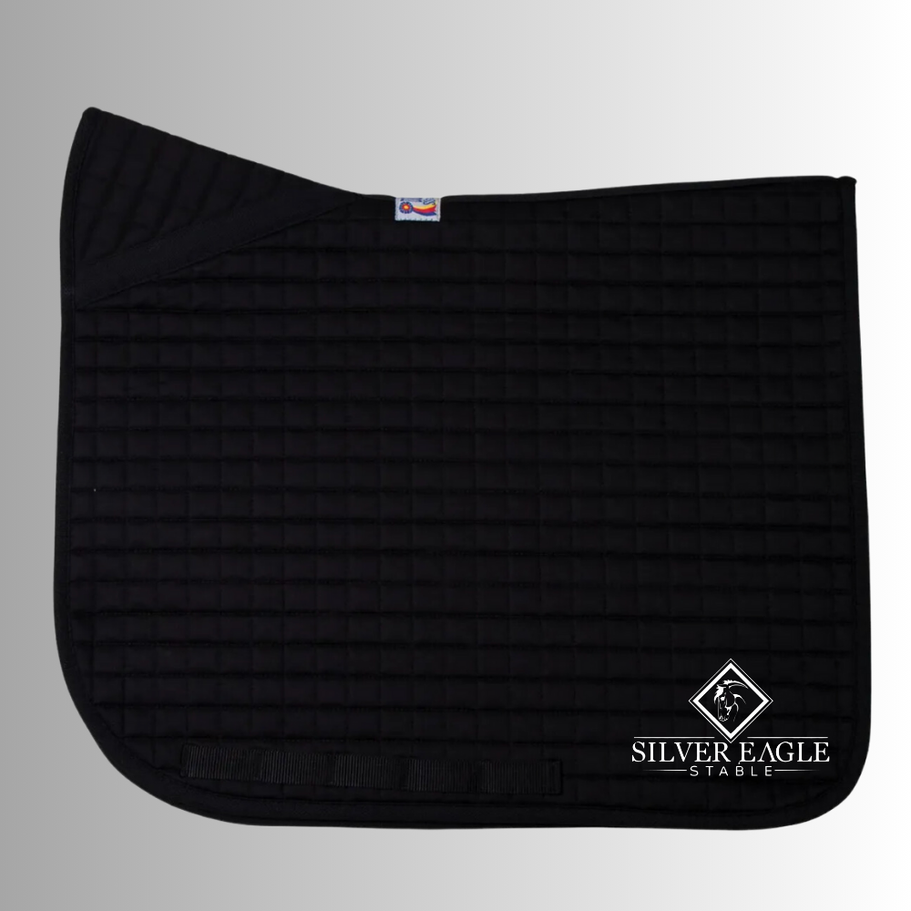 Silver Eagle Black Dura-Tech® V-Free® Dressage Pad