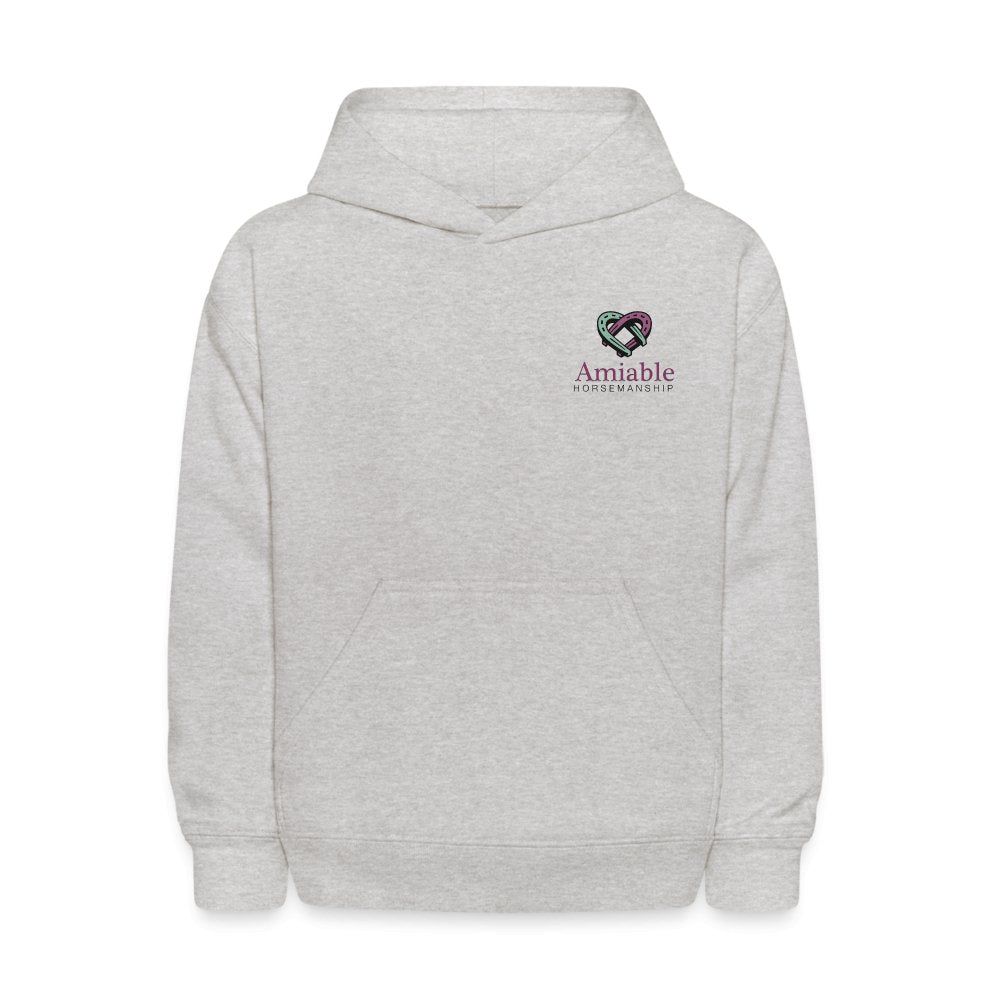 Amiable Kids' Hoodie- grey - Equiclient Apparel