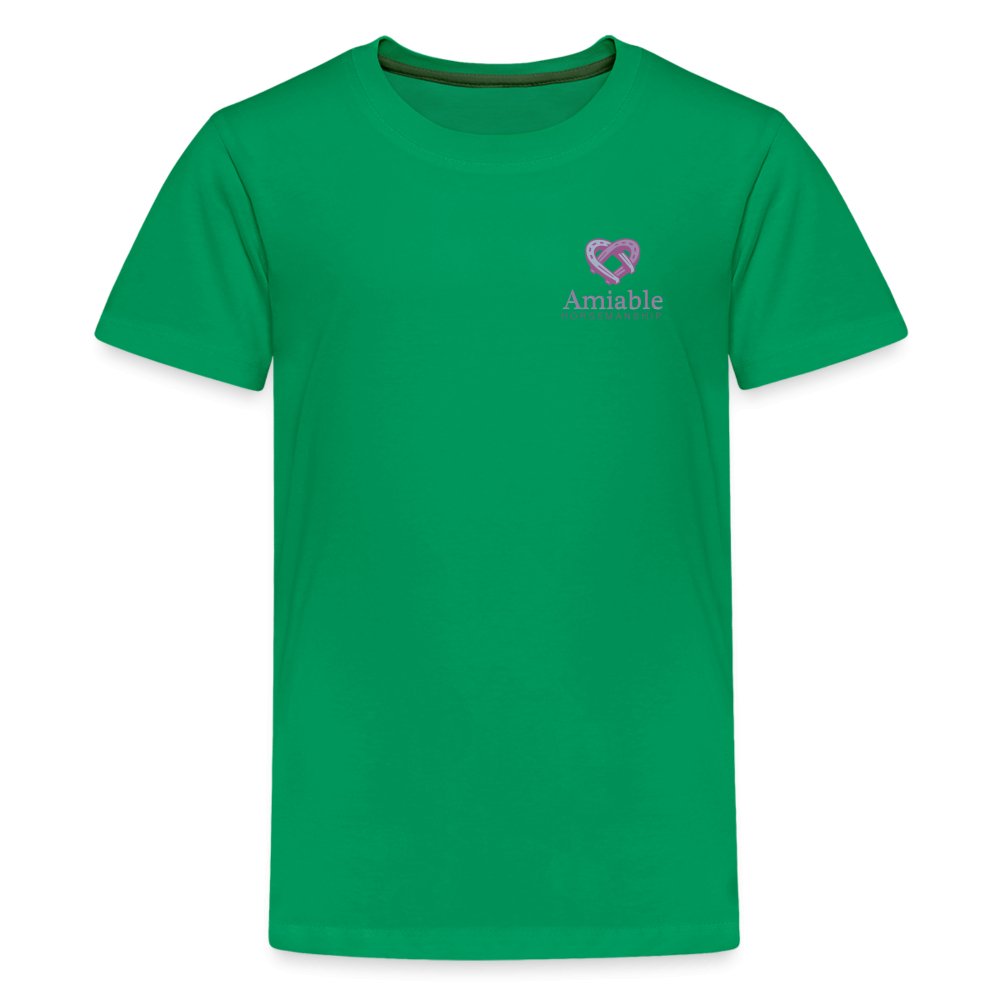 Amiable Kids' Premium T-Shirt- green - Equiclient Apparel