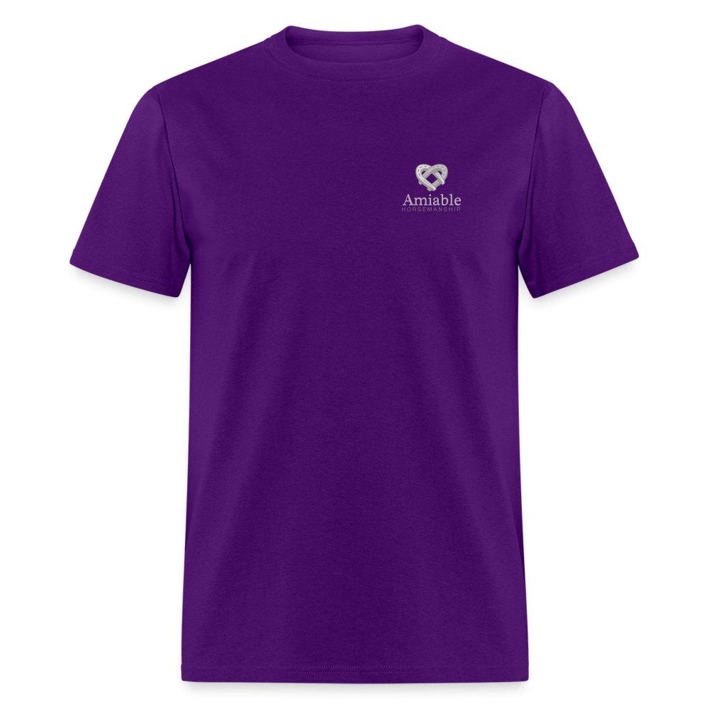 Amiable Unisex Classic T-Shirt- purple - Equiclient Apparel