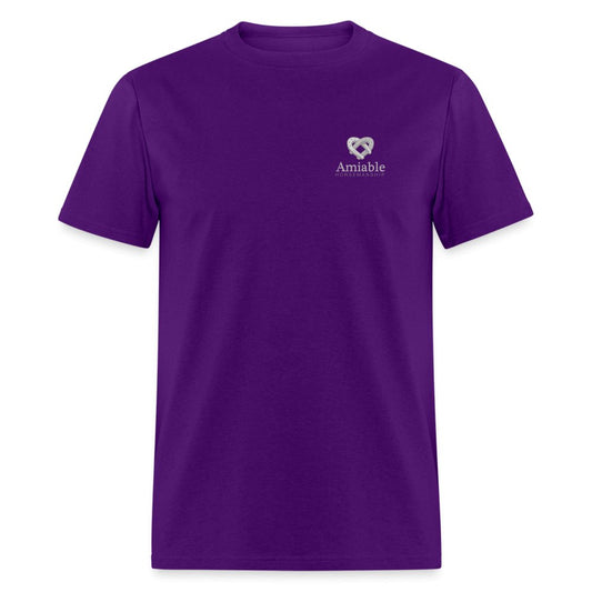 Amiable Unisex Classic T-Shirt- purple - Equiclient Apparel