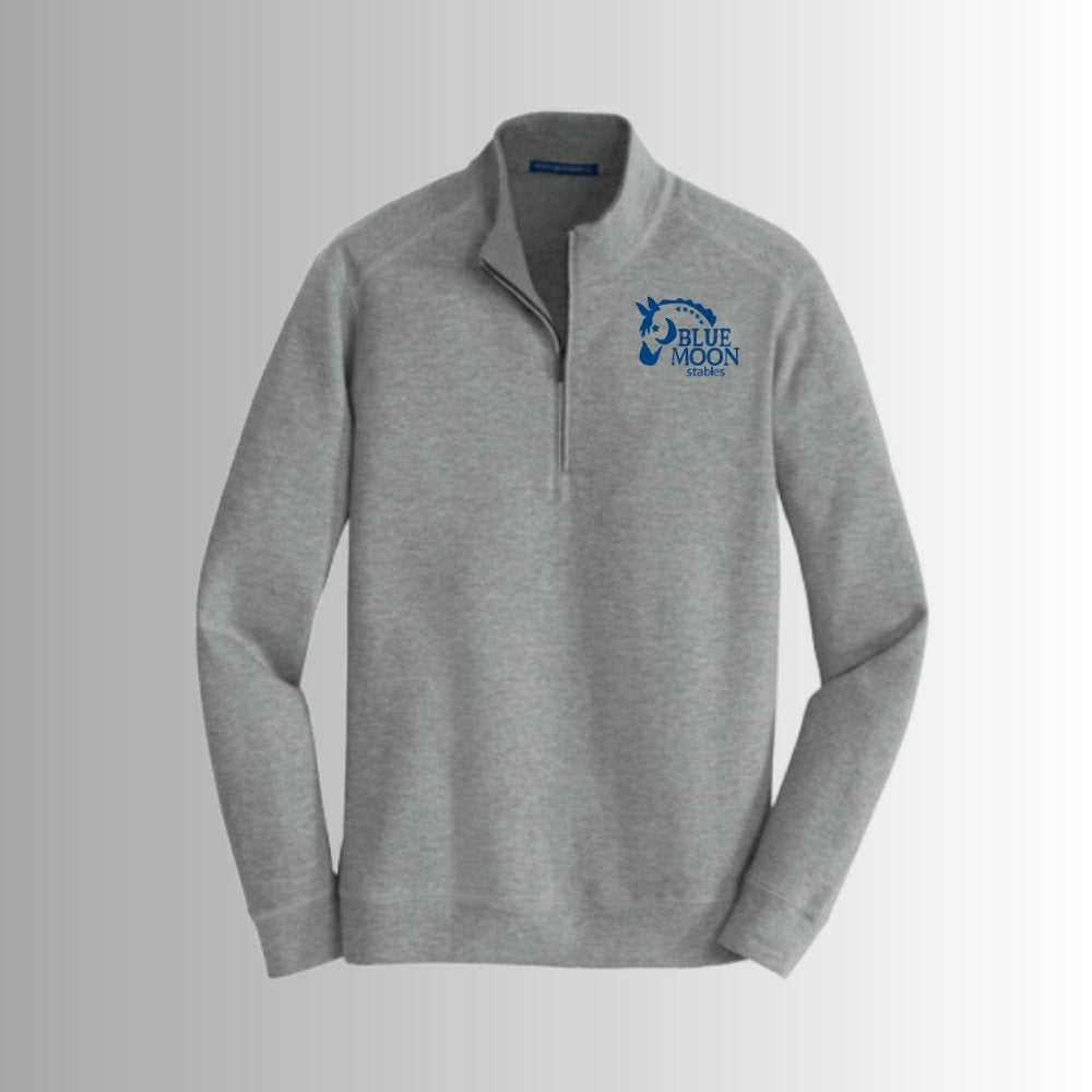 Blue Moon Men's 1/4 Zip Sweater - Equiclient Apparel