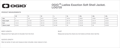 BRF Ogio Ladies Exaction Soft Shell Jacket - Equiclient Apparel