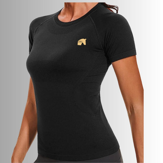 CEC Short Sleeve Women's Seamless Athletic Shirt - Equiclient Apparel