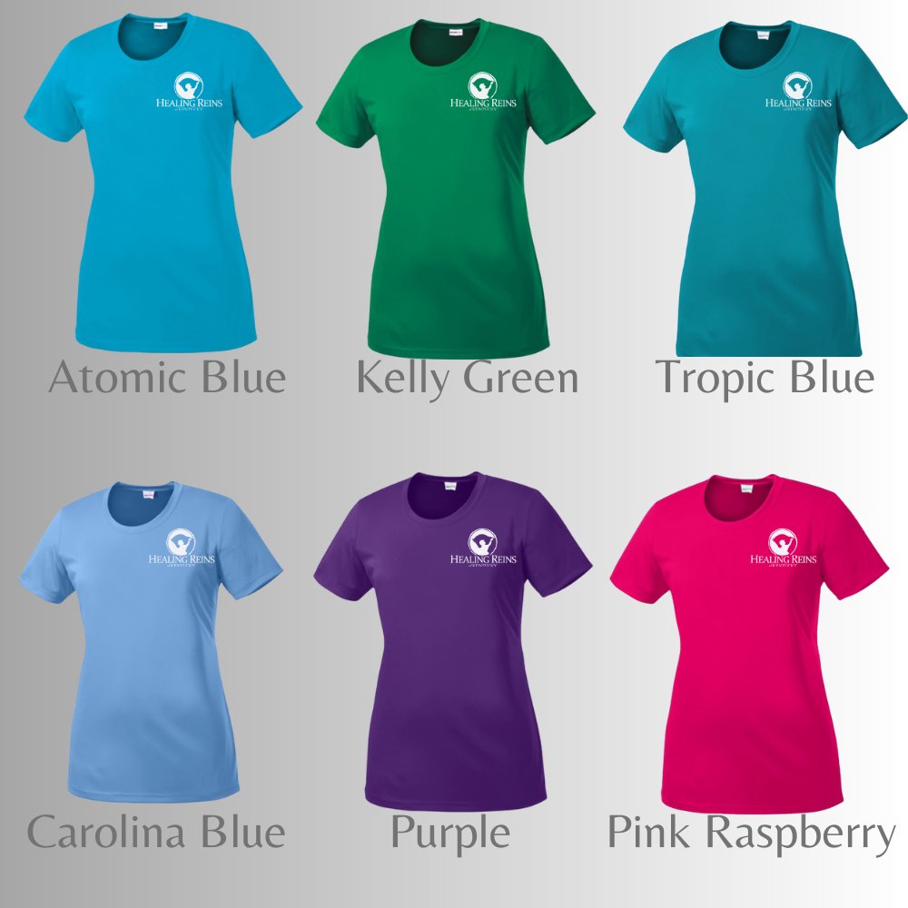 Healing Range Dry Fit Ladies Performance Tee - Equiclient Apparel