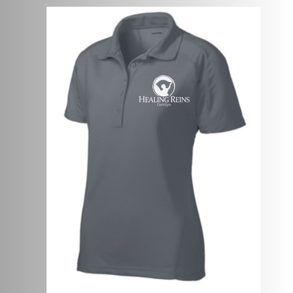 Healing Reins Women's Staff Vented Polo - Equiclient Apparel