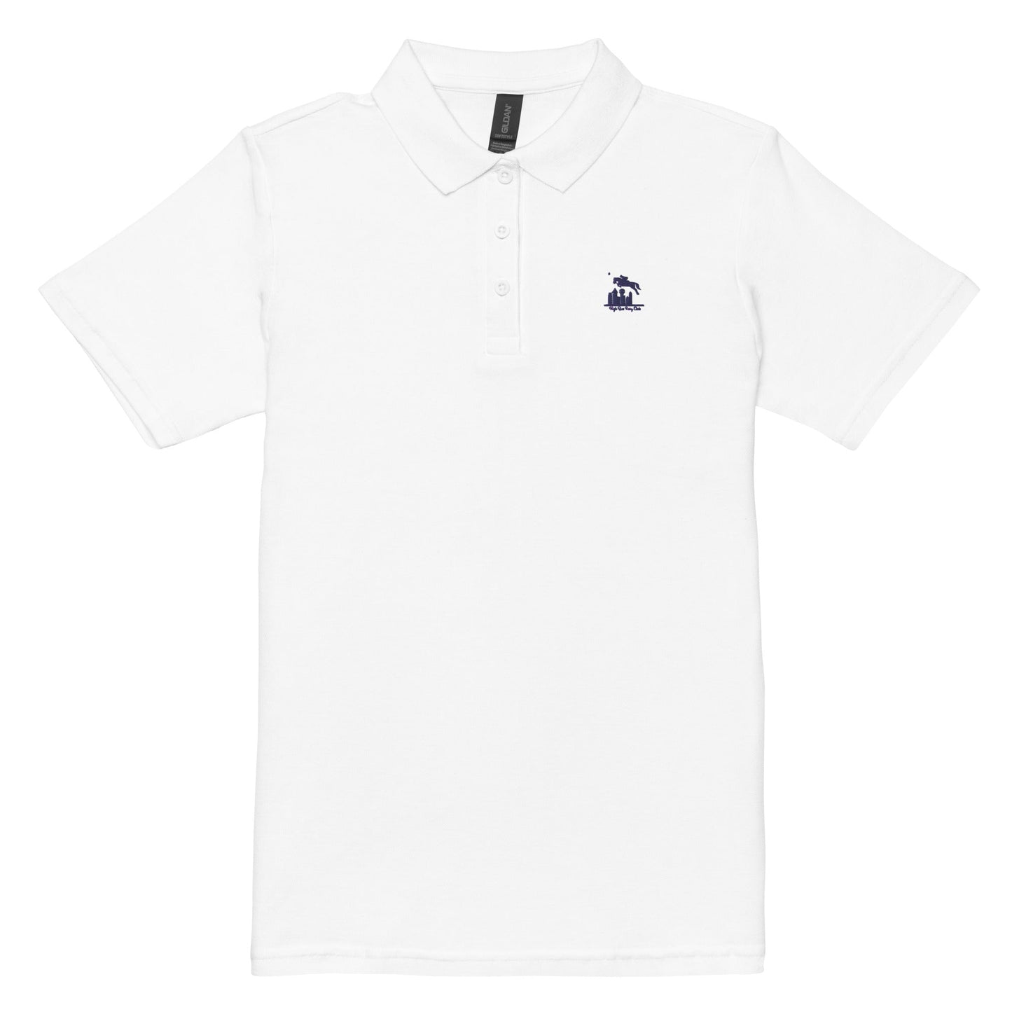 HRPC- Women’s pique polo shirt (white) - Equiclient Apparel