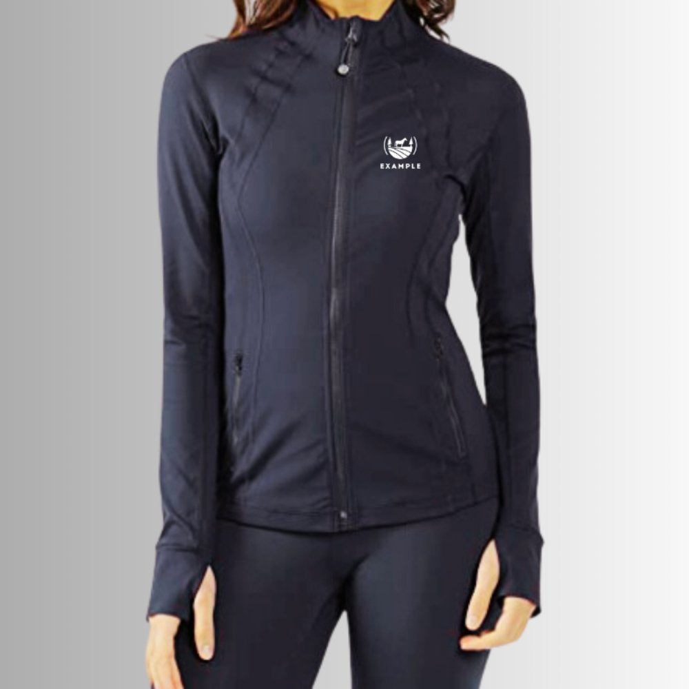 Lightweight Full Zip Ladies Track Jacket - Equiclient Apparel