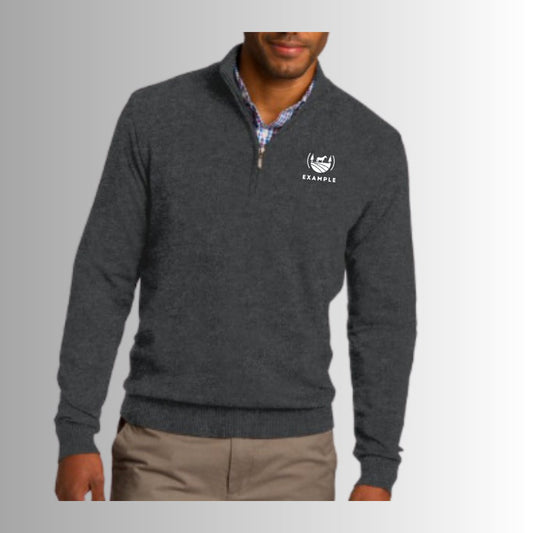Men's Half-Zip Sweater - Equiclient Apparel