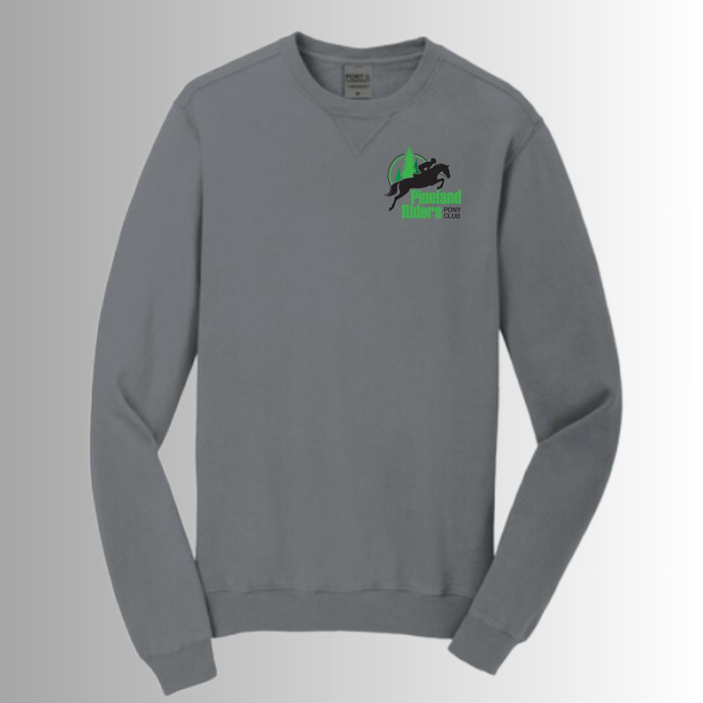 PLR Port & Company® Beach Wash® Garment-Dyed Crewneck Sweatshirt - Equiclient Apparel